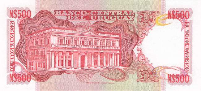Uruguay 500 Pesos p63A 1991